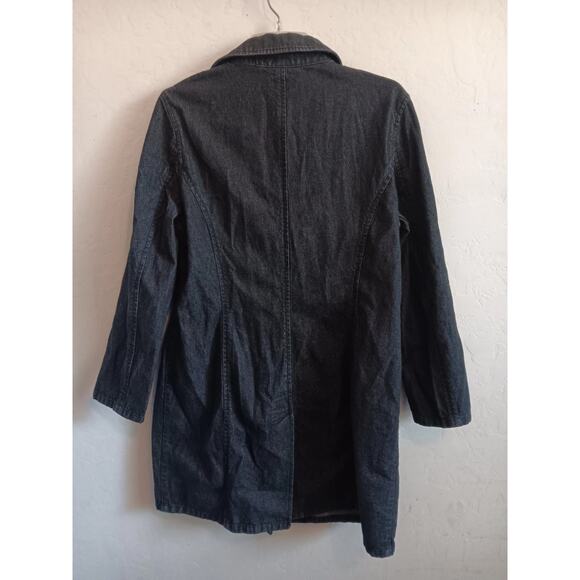 Classiques Entier Jacket, Women's Size Medium, Jean, Trench, Dark Wash, EUC - Picture 3 of 5
